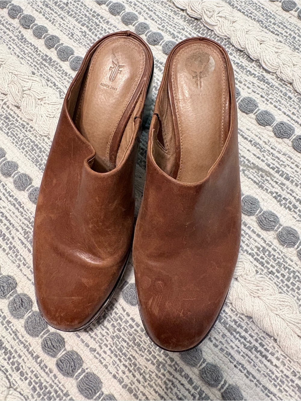 J. Crew Brown Leather Slip-On Mule